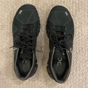 Women’s Black OnCloud Cloud X Sneakers, Size 8